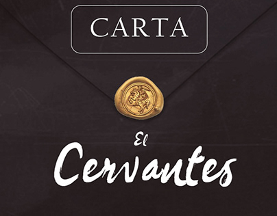 Diseño de Carta, El Cervantes Bar