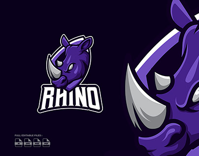 Purple Rhino Esports Logo