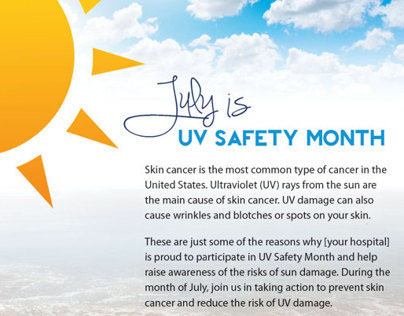 Poster and Postcard Design for UV Safety Month Campaign