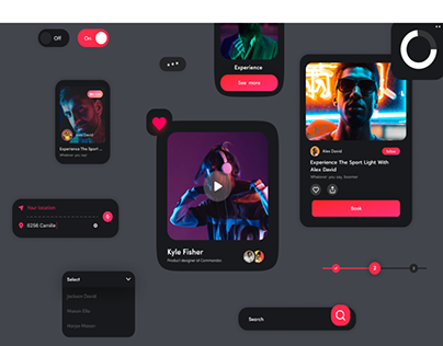 Cards and components using figma