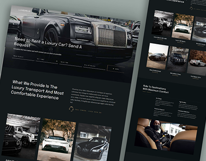 Car Rental Website, Landing Page Design, UI/UX