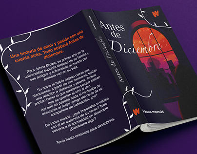 Redesign book cover "Antes de diciembre"