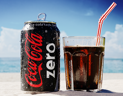 Cola on the beach