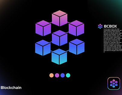 Blockchain logo desing