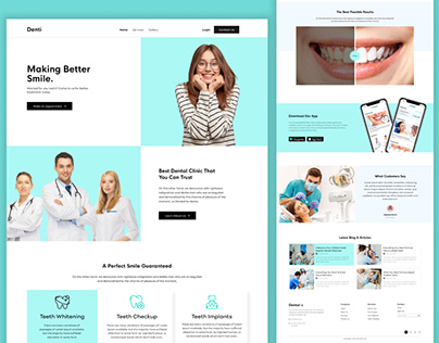 Denti - Dental Clinic Web Page Design
