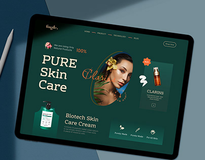 Skin Care Cosmetic Website Design