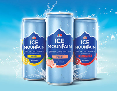 F&N Ice Mountain Sparkling Water Packaging