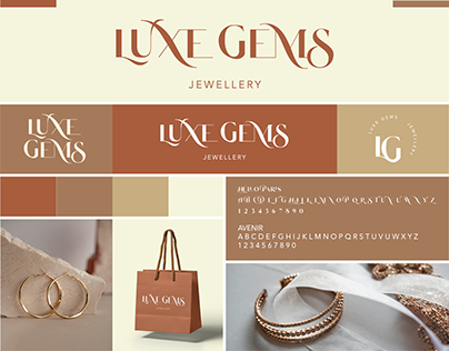 Jewellery Branding: LG Luxe Gems - Elegant Logo