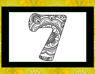 Numbering Mandala 7