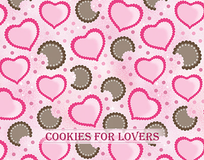 Cookies For Lovers seamless pattern