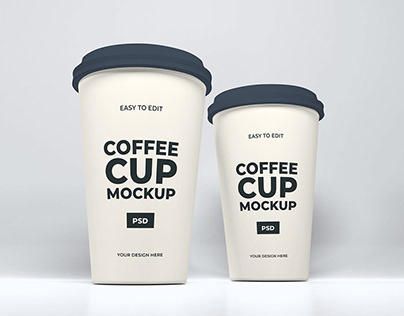 Coffee Cup Packaging Mockup Template Bundle Vol 2