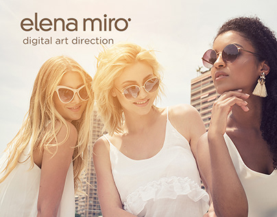 Website design. Rebranding Elena Miro.