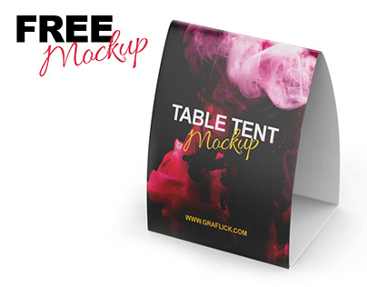 Free Table Tent Mockup