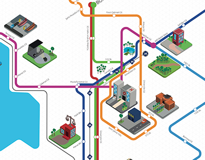 Information Design | Minibus Stop Map