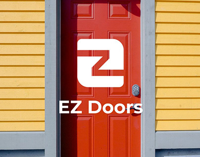 Logo design for EZ doors