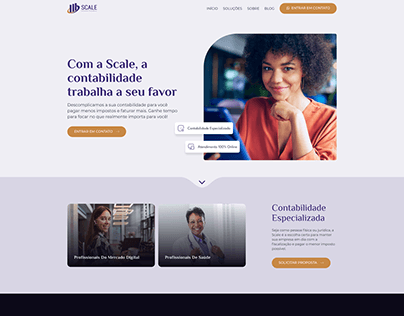 Landing Page + Blog - Scale Contabilidade