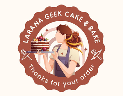 Cake & Bake🎂 - illustration Logo