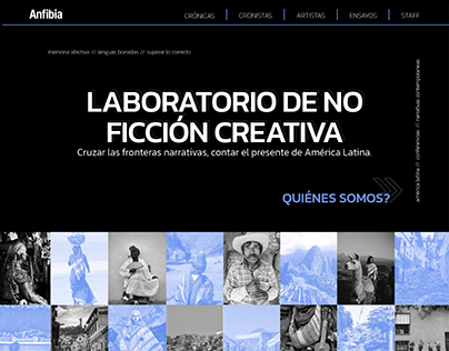 Diseño web - Revista Anfibia