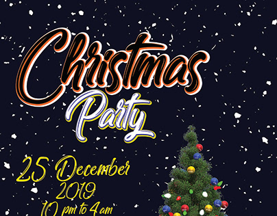 Christmas party poster