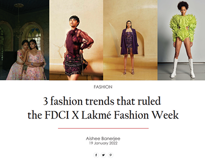 FDCI × Lakme Fashion Week 2022