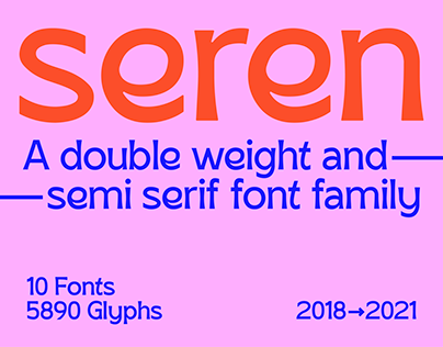 SK Seren Typeface