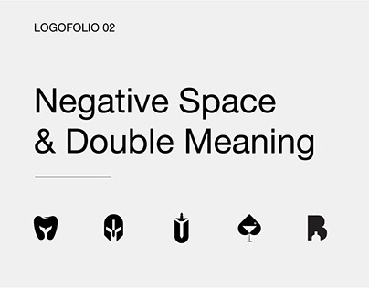 Double meaning & negative space logos