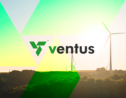 ventus™ renewable energy company visual identity design