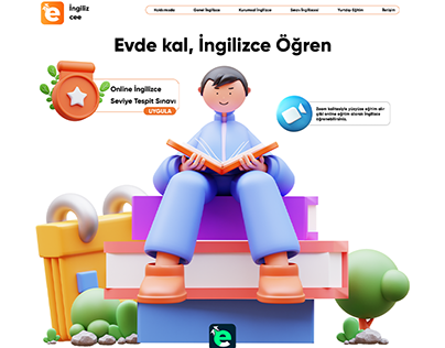 Ui/Ux Web Design - Online English Learning Platform