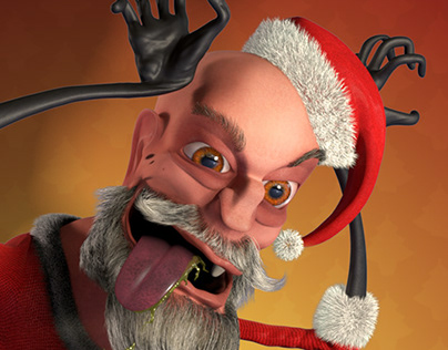 Expressive Santa Character