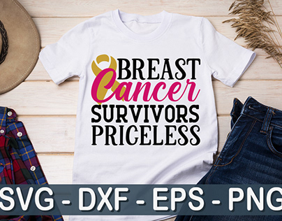 breast cancer survivors priceless SVG