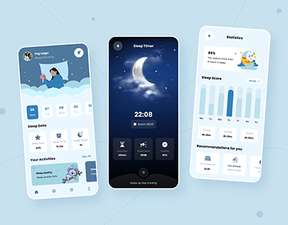 Best Sleep Tracking App UI design