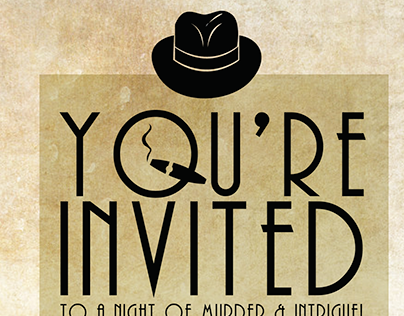 Murder Mystery Party Invite