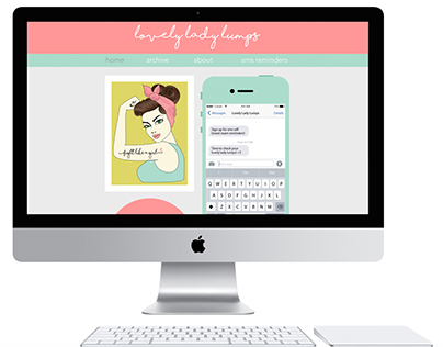 Lovely Lady Lumps - Blog Design