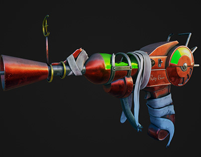 3D art of the Raygun from the Call of Duty Zombies