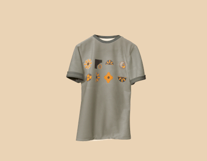 T-shirt with geometric shapes( геометрические узор)