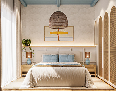 Mykonos styled Master Bedroom