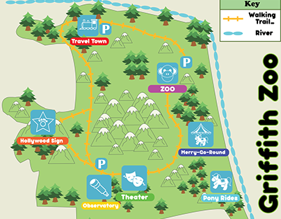 Griffith Zoo Map