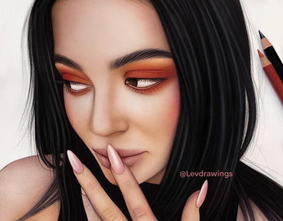 Kylie Jenner Pencil Drawing