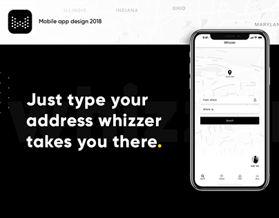 Whizzer mobile app design concept 2018