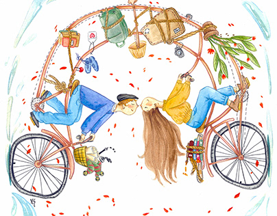 "Agli attimi su due ruote", Tandem-illustration contest