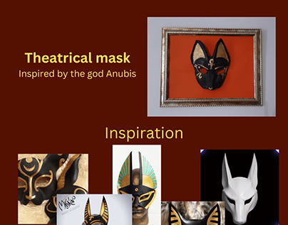 Theatrical mask Inspired by the god Anubis