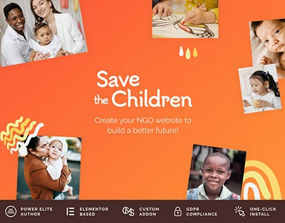 Save the Children - Charity WordPress Theme