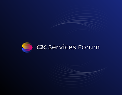Key visual and UI/UX elements for C2C Services Forum