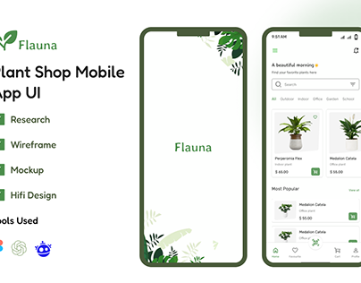 Plant Shop Mobile App UI