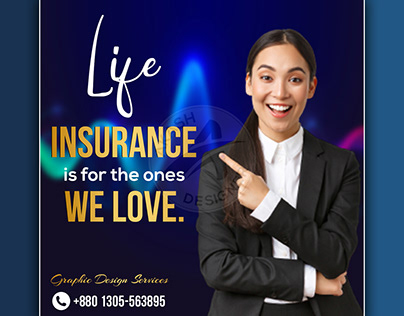 I will create professional life insurance flyer