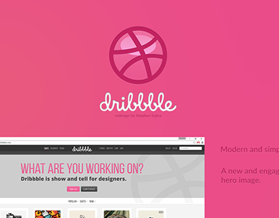 Dribbble Layout Redesign