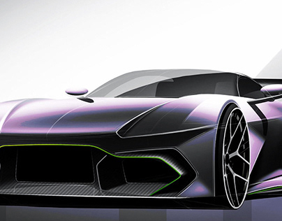 Project thumbnail - Aston Martin design sketch