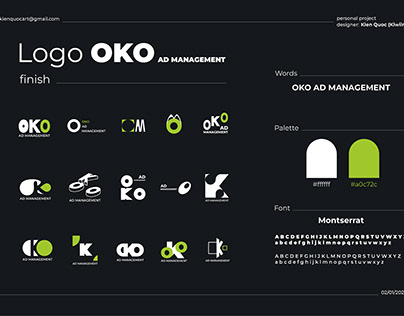 Logo OKO ad management - personal project