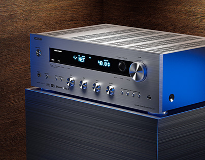 ONKYO TX-8250 Classic stereo amplifier 3D Render