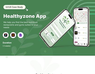 Project thumbnail - Healthyzone app (UX,UI)